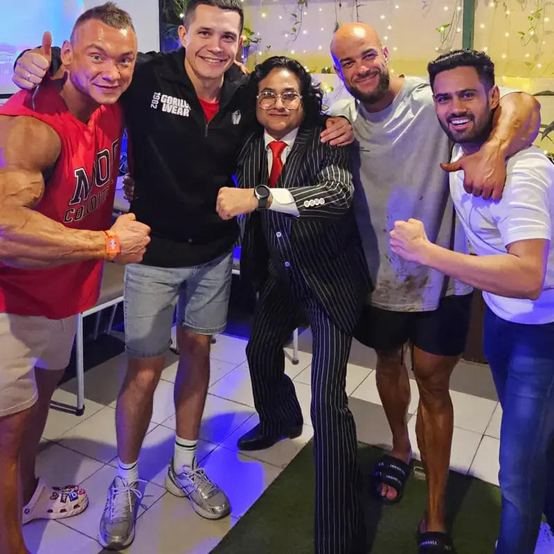 Physiotherapy care for Russian bodybuilders at Olympia India
