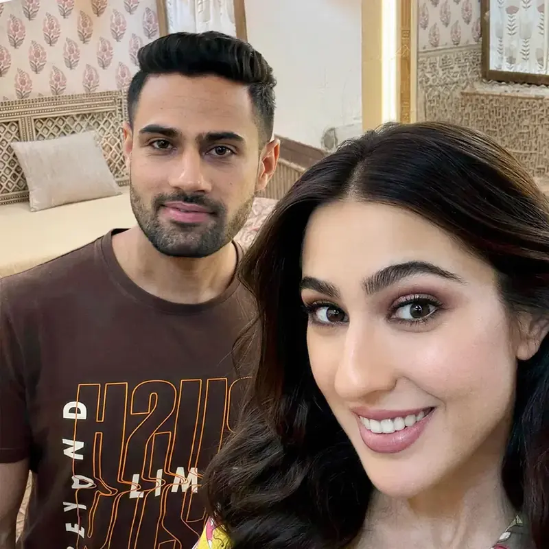 Dr. Choudhary with Sara Ali Khan