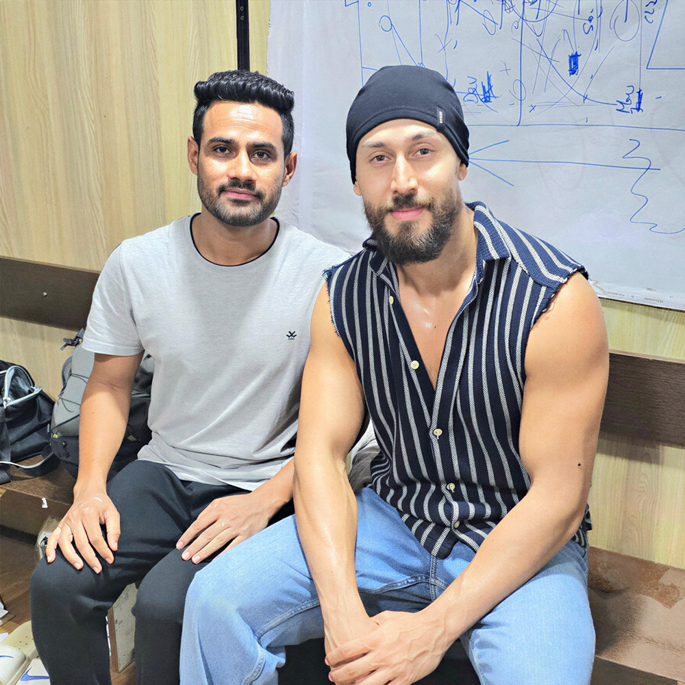 Physiotherapy session with actor Tiger Shroff in Mumbai